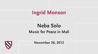 Neba Solo: Music for Peace | Radcliffe Institute