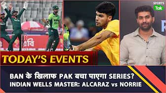 Today's Sports Schedule: Ban vs Pak 2nd ODI Live | Indian Wells Maters Live  | Chinese Grand Prix F1