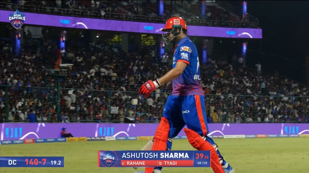 IPL 2026 M51: DC vs KKR - Ashutosh Sharma Wicket