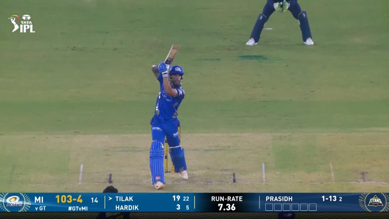 IPL 2026 M30: GT vs MI - Tilak Varma Six