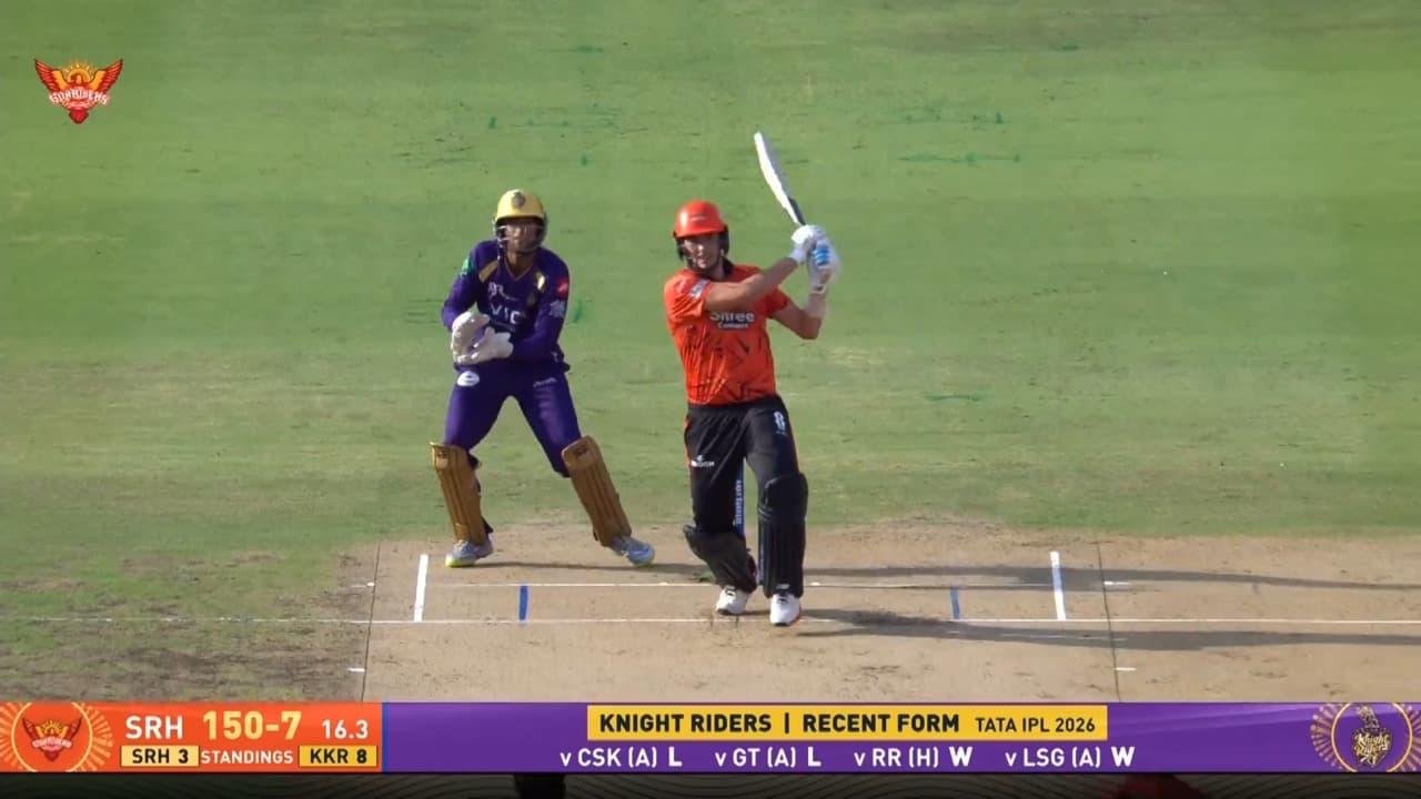 IPL 2026 M45: SRH vs KKR - Pat Cummins Six