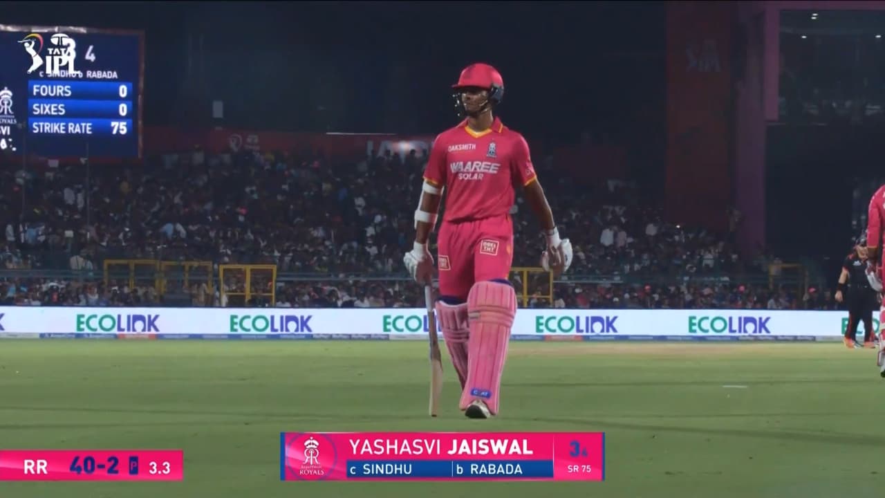 IPL 2026 M52: RR vs GT - Yashasvi Jaiswal Wicket