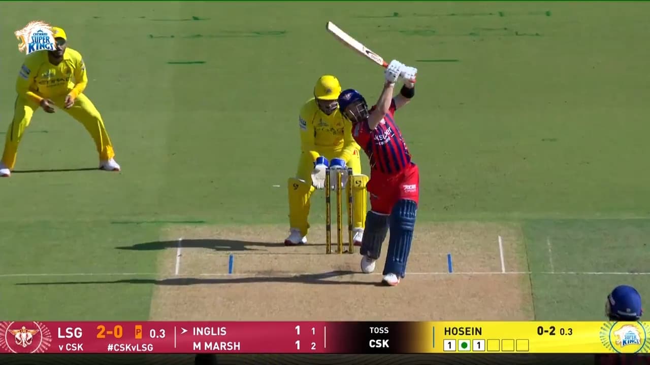 IPL 2026 M53: CSK vs LSG -  Josh Inglis Six