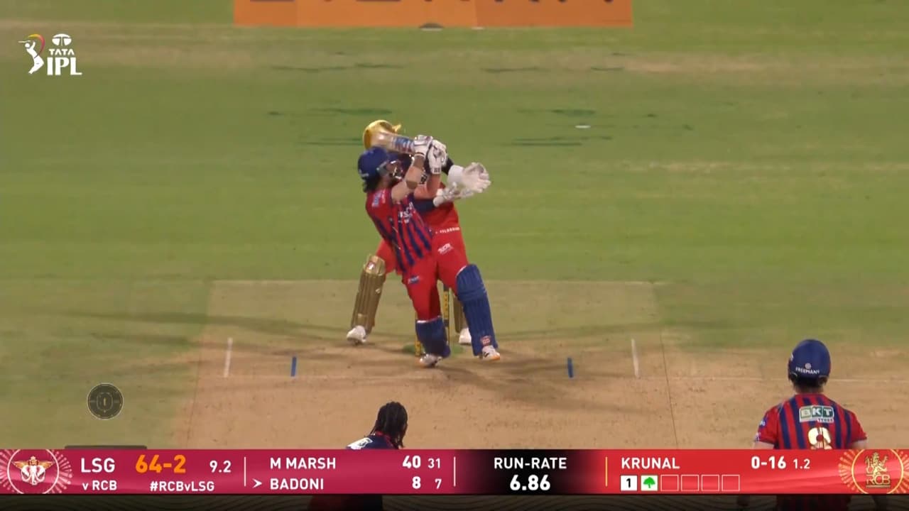 IPL 2026 M23: RCB vs LSG - Ayush Badoni Six