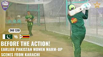 🇵🇰 Before the action! Earlier Pakistan Women warm-up scenes from Karachi 🏏| PCB | M9H1K