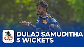 Dulaj Samuditha Claims a Five-Wicket Haul | Sri Lanka vs Afghanistan | Tri-Nation Series