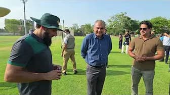 Pakistan Cricket Board Chairman Mohsin Naqvi Visits Red-Ball Training Camp in LCCA, Lahore