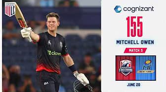 Mitchell Owen's RECORD-BREAKING 155! | Cognizant Major League Cricket 2026