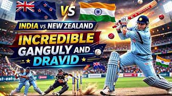 Sourav Ganguly and Rahul Dravid Incredible With Centuries | New Zealand Secure The Chase