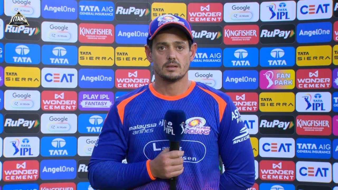 IPL 2026 M30: GT vs MI - Quinton De Kock Interview