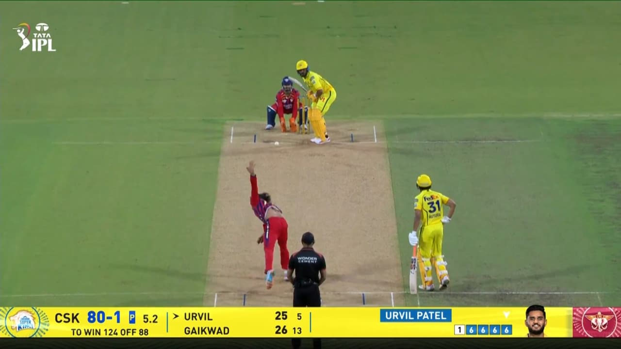 IPL 2026 M53: CSK vs LSG - Urvil Patel Six