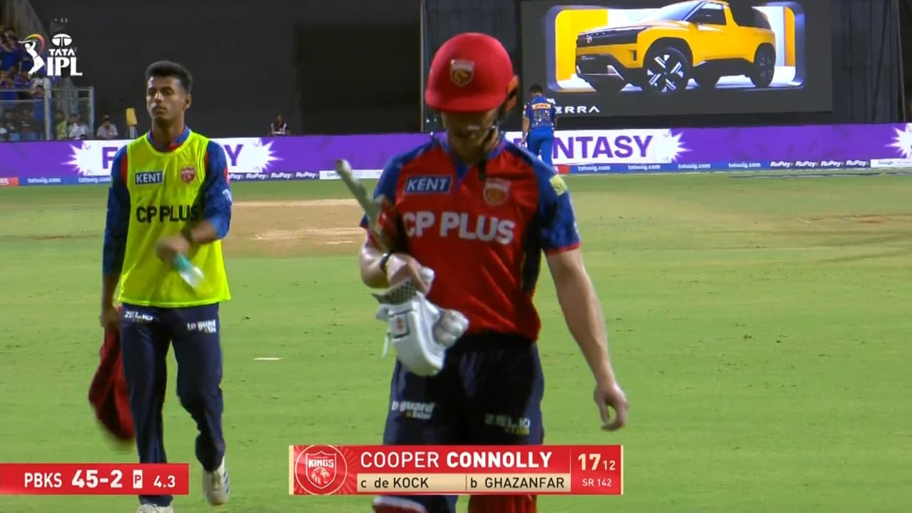 IPL 2026 M24: MI vs PBKS - Cooper Connolly Wicket