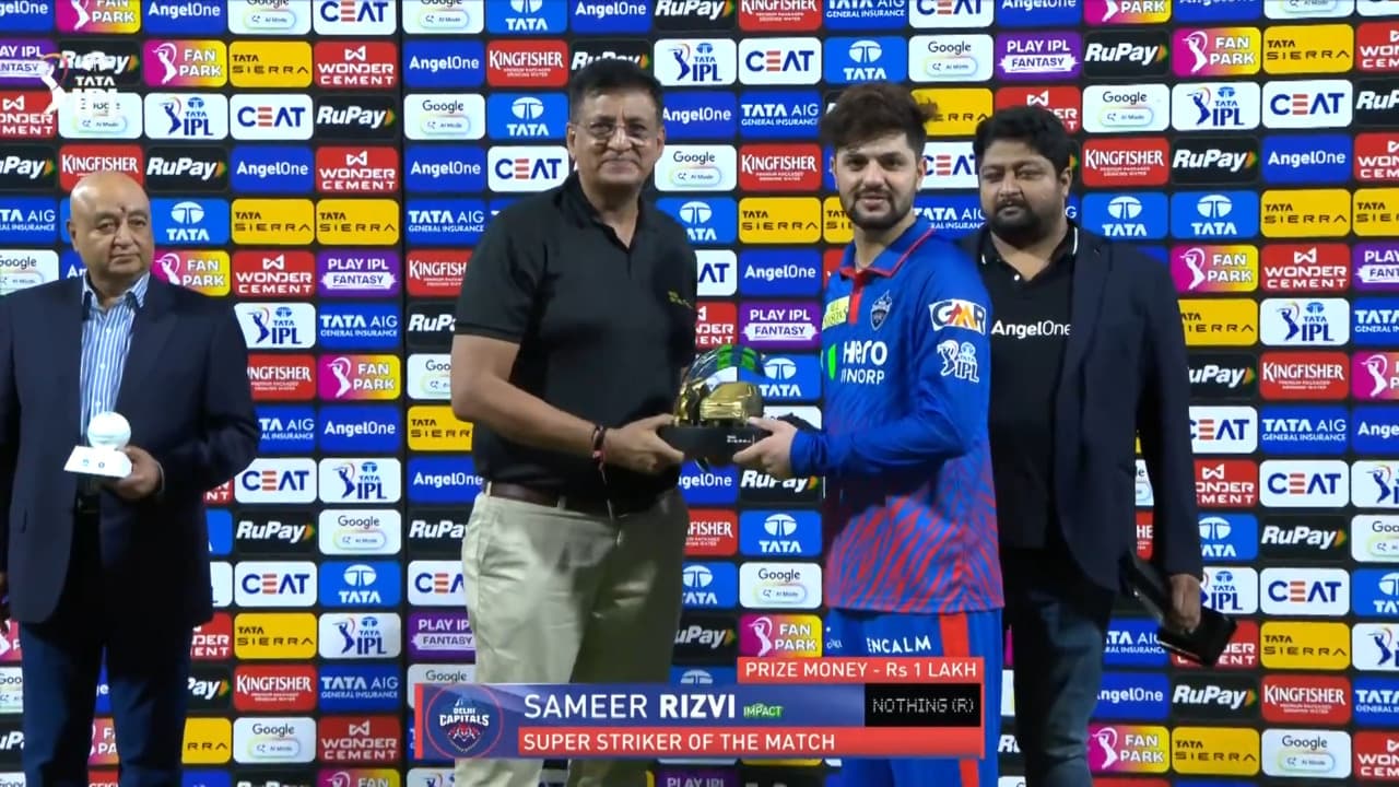 IPL 2026 M05: LSG vs DC - Sierra Super Striker of the Match - Sameer Rizvi