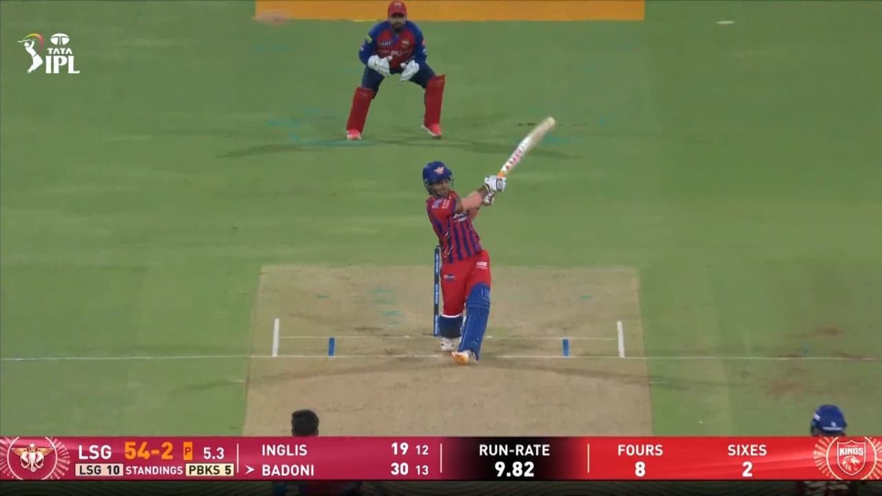 IPL 2026 M68: LSG vs PBKS - Ayush Badoni Six