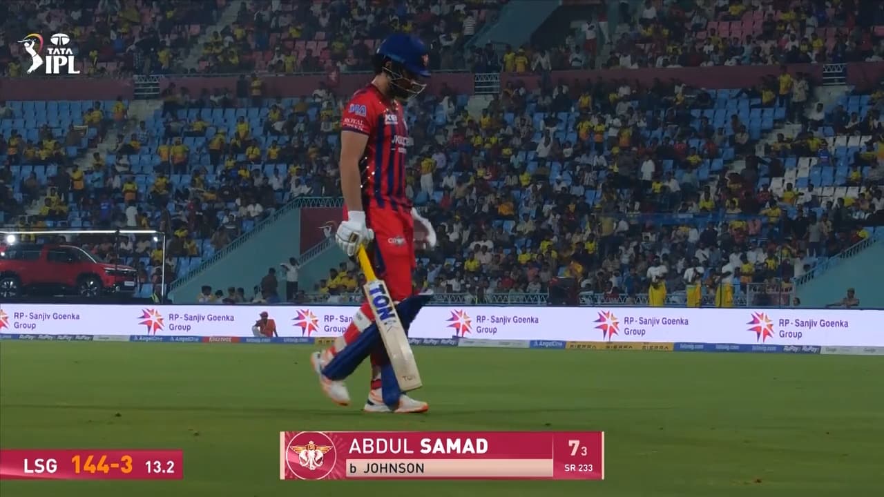 IPL 2026 M59: LSG vs CSK - Abdul Samad Wicket